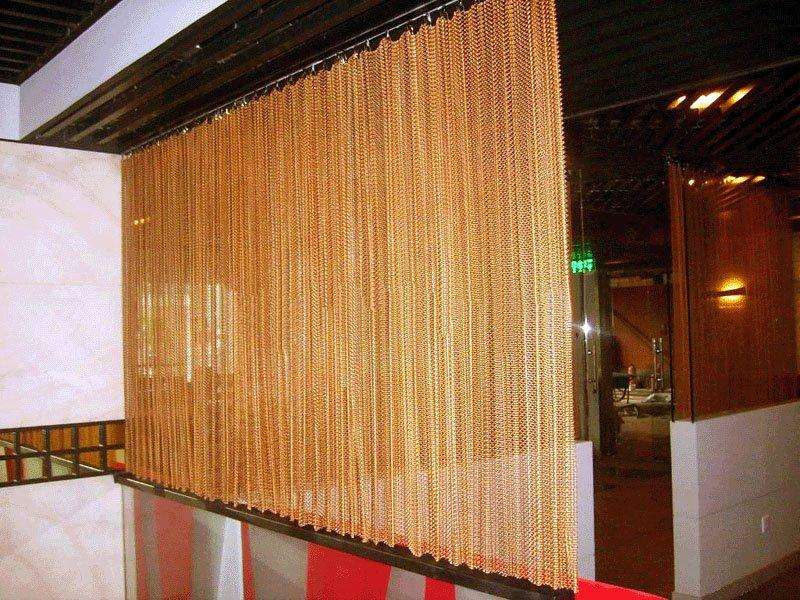 Copper Mesh Curtains for Room Dividers