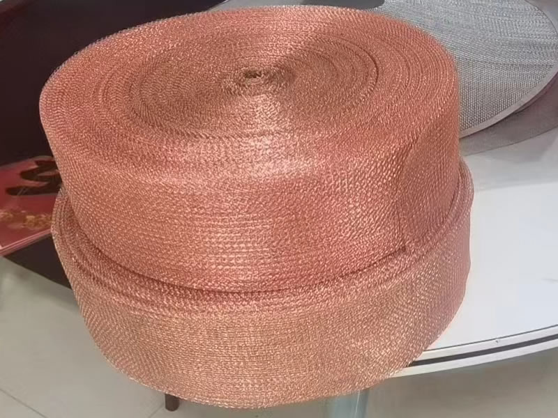 Rolled Copper Titanium Knitted Wire Mesh